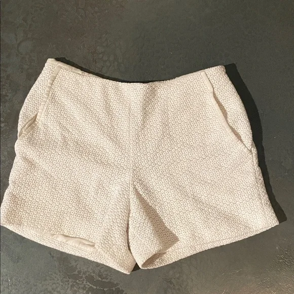 rag & bone Cream High Waist Women's Shorts - Picture 1 of 3
